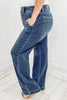 Casual Zipper Fly Washed Straight Tube Jeans Streetwear Mssza