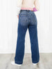 Casual Zipper Fly Washed Straight Tube Jeans Streetwear Mssza