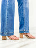 Casual Zipper Fly Washed Straight Tube Jeans Streetwear Mssza