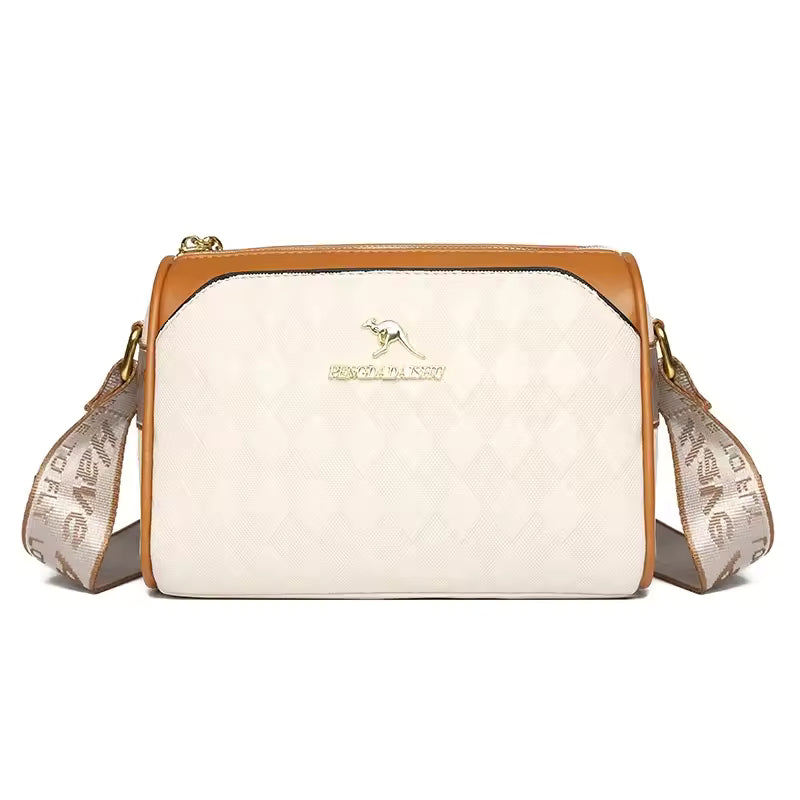Vintage Zipper Soft Leather Interior Compartment Crossbody Bag Mssza
