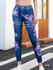 Casuial High-waisted Elastic Imitation Denim Thin Nine-point Printed Leggings Mssza