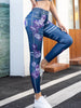Casuial High-waisted Elastic Imitation Denim Thin Nine-point Printed Leggings Mssza