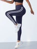 Casul Tights Workout Striped Slim Sports High Waist Pants Mssza