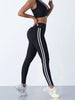 Casul Tights Workout Striped Slim Sports High Waist Pants Mssza