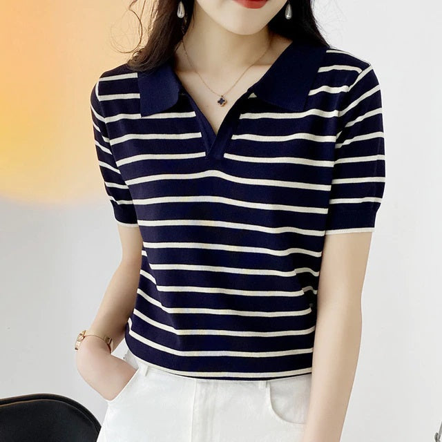 Causal Cotton Short Sleeve T-Shirt Mssza