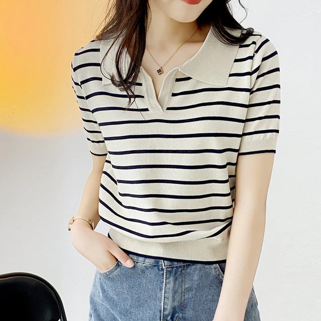 Causal Cotton Short Sleeve T-Shirt Mssza