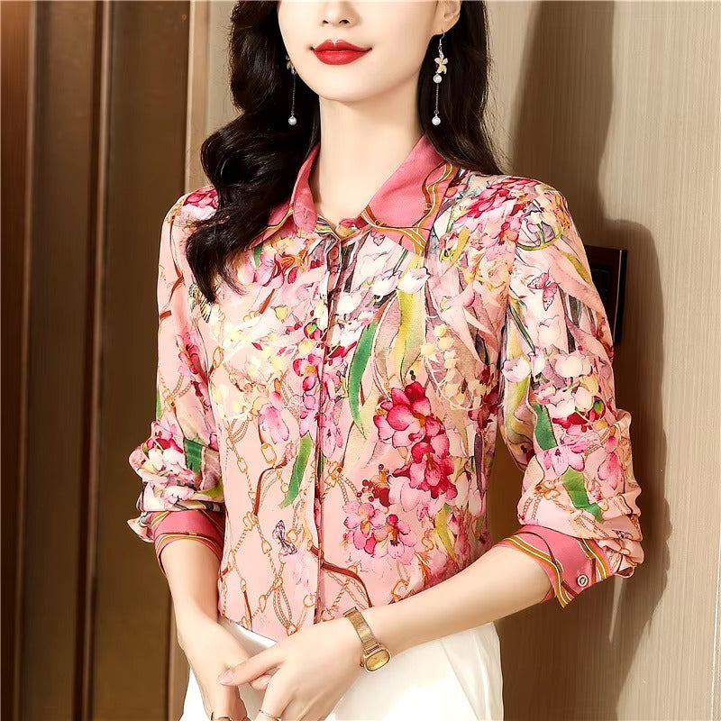 Causal Single Breasted Long Sleeve Regular Fit Shirt Mssza