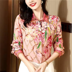 Causal Single Breasted Long Sleeve Regular Fit Shirt Mssza