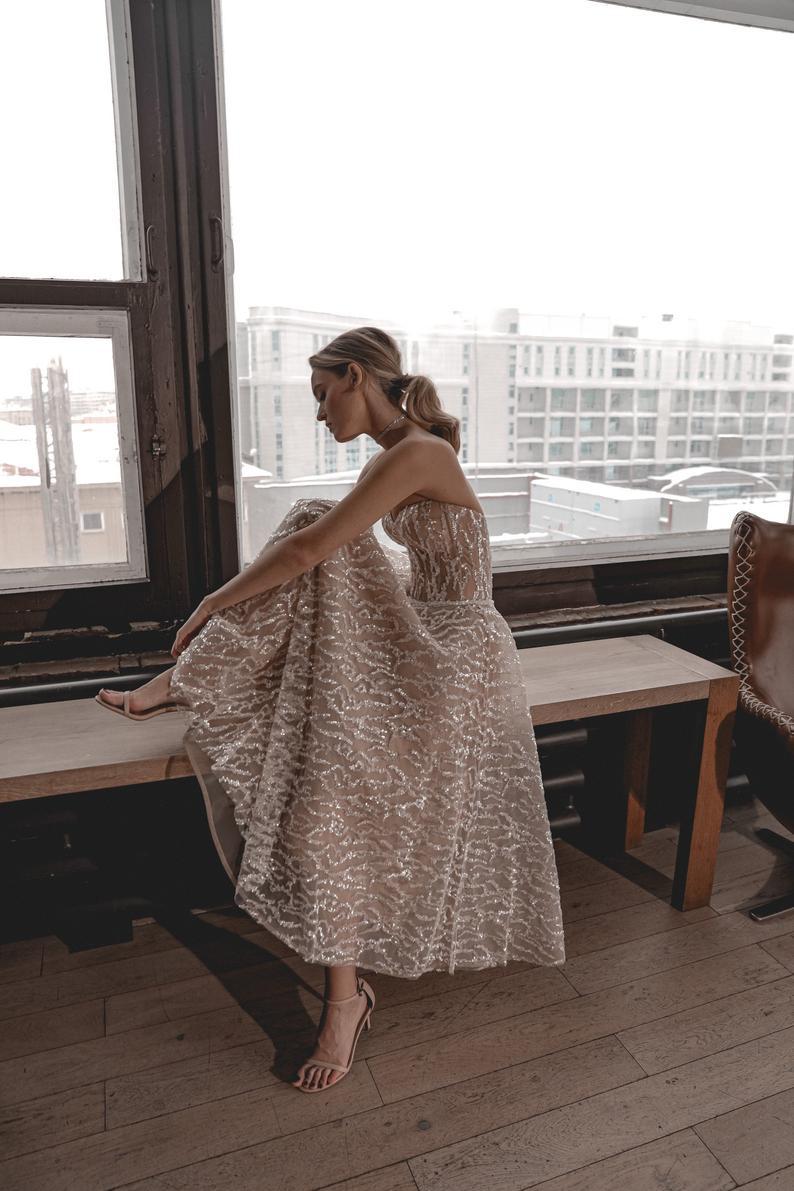 Slim Off Shoulder  Party Tube Top Sequins Celebrity Dresses Mssaz Desses