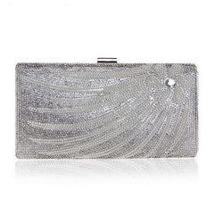 Chain Shoulder Flower Beaded Clutch Mssza