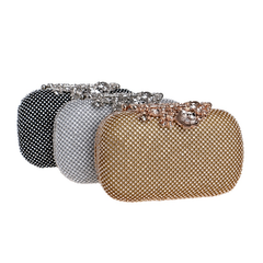 Luxury Crystal Diamond Floral Chain Small Clutch Shoulder Bags Mssza