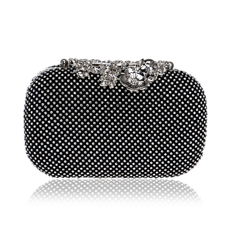 Luxury Crystal Diamond Floral Chain Small Clutch Shoulder Bags Mssza