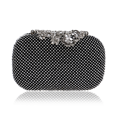 Luxury Crystal Diamond Floral Chain Small Clutch Shoulder Bags Mssza