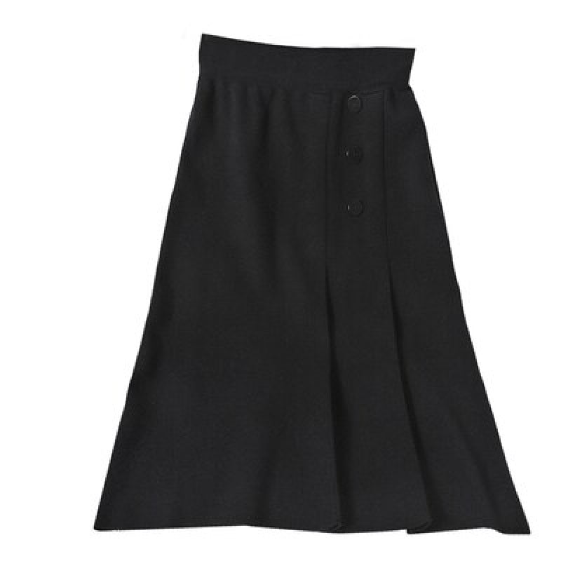 Chic Knitted Solid Slim Pencil Korean Street wear Sweater Skirt Mssza