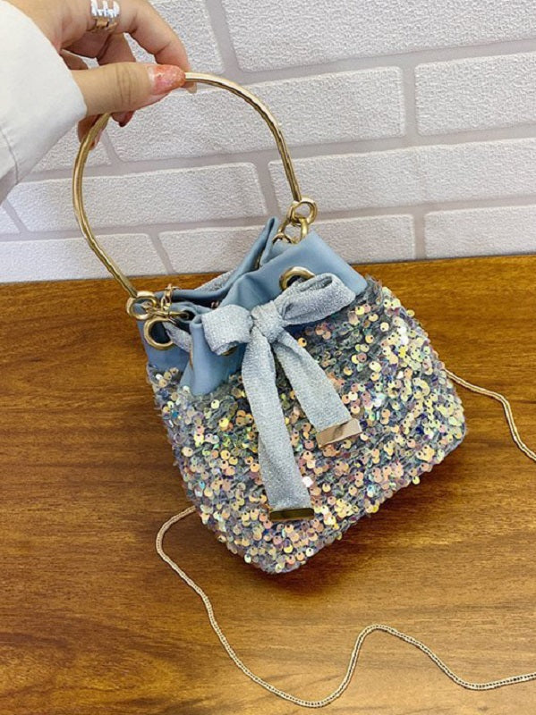 Chic New Elegant Sequined Chain Handbag Mssza