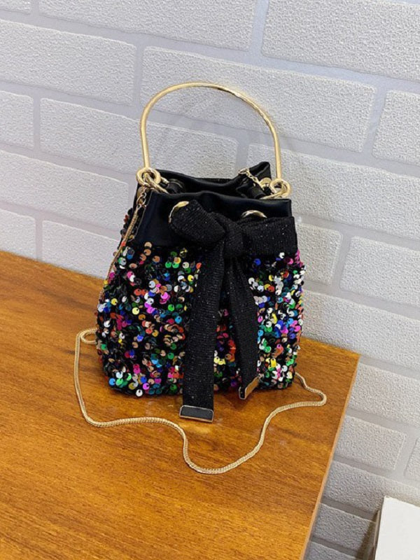 Chic New Elegant Sequined Chain Handbag Mssza