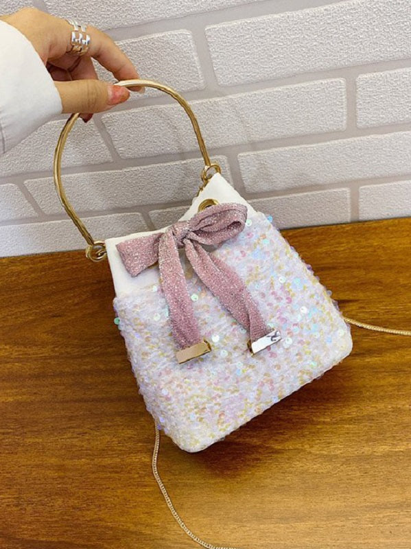 Chic New Elegant Sequined Chain Handbag Mssza