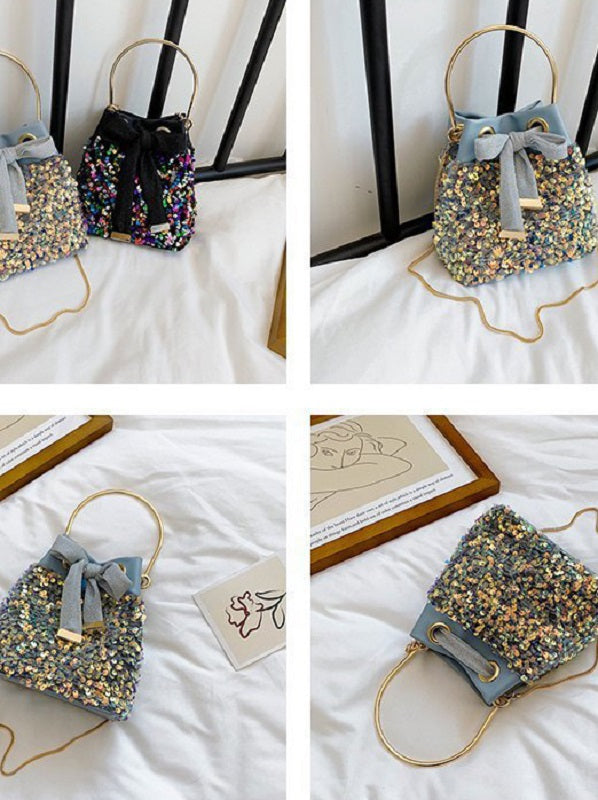 Chic New Elegant Sequined Chain Handbag Mssza