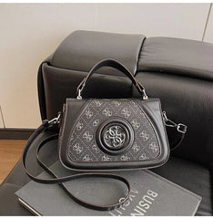 Chic Vintage Minimalist Designer Leather Large Capacity Crossbody Bag Mssza