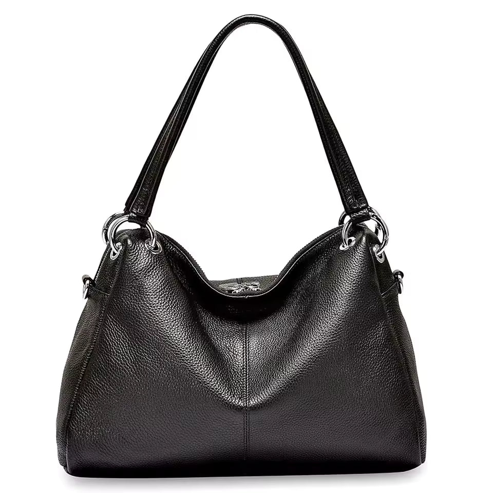 Classic Elegant Genuine Leather Soft Skin Shoulder Hobos Bag Mssza