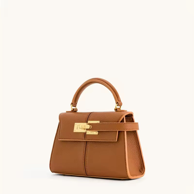 Classic Genuine Leather Denim Tote Small Square Crossbody Designer Handbag Mssza