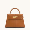 Classic Genuine Leather High-End Large Square Elise Designer Crossbody Handbag Mssza