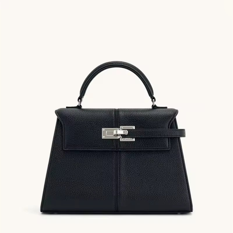 Classic Genuine Leather High-End Large Square Elise Designer Crossbody Handbag Mssza