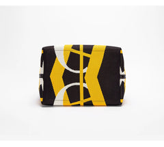 Classic Geometric Letter Cotton Retro Style Multi-coloured Large Capacity Bucket Handbags Mssza