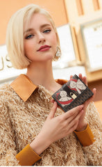 Classic High Quality Standard Versatile Letter Print Design Premium Feeling Wallet Mssza