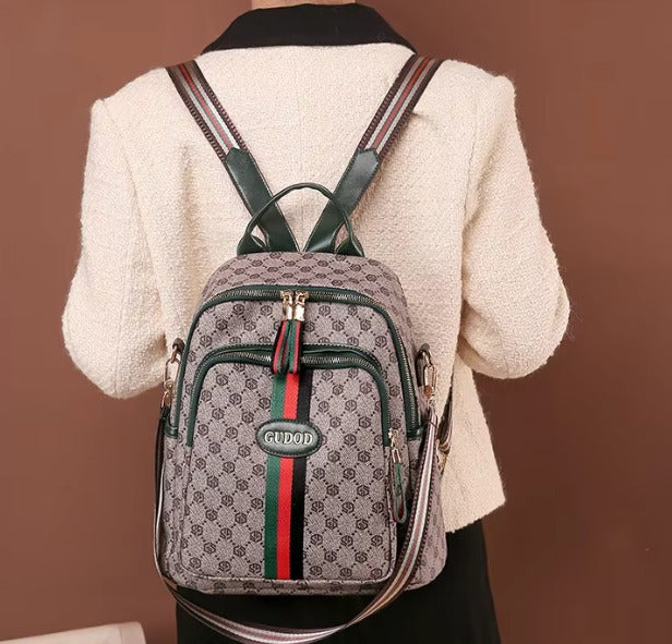 Classic Interior Slot Pocket Large Capacity Flower Backpack Mssza