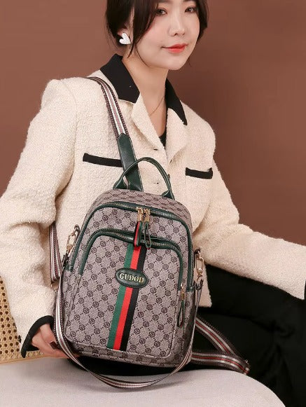 Classic Interior Slot Pocket Large Capacity Flower Backpack Mssza