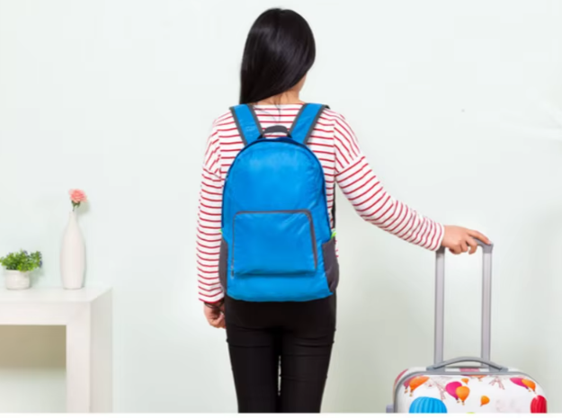 Classic Light Weight Waterproof Foldable zipper Travel Bag Backpack Mssza