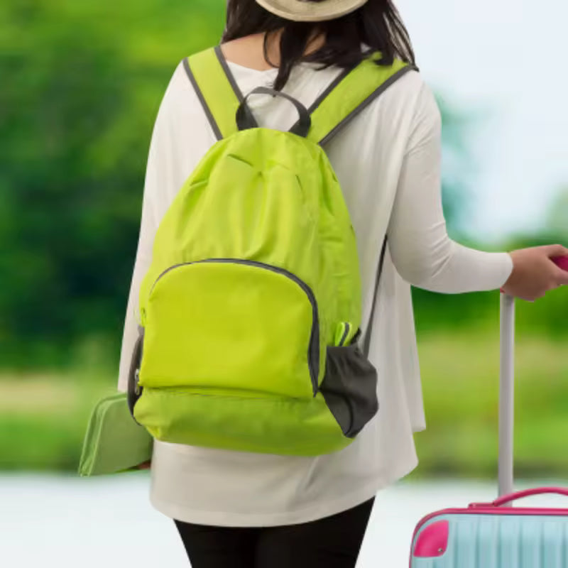 Classic Light Weight Waterproof Foldable zipper Travel Bag Backpack Mssza