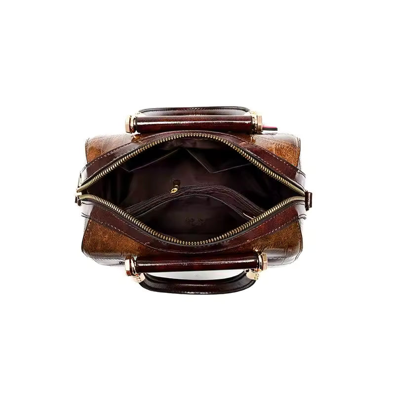 Classic PU Leather Versatile Crocodile Tote Crossbody Shoulder Bags Mssza
