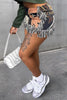 Classic Pattern Tassel Mini Short Printed Street Empire Slim Skirt Mssza