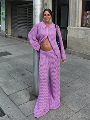 Classic Single Breasted Ankle-Length High Street Pants Suit And Shirt Mssza