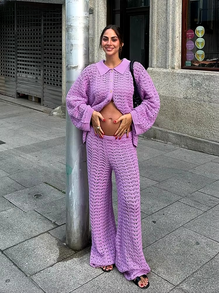 Classic Single Breasted Ankle-Length High Street Pants Suit And Shirt Mssza