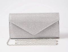 Classic Versatile Glitter Chain Envelope Clutches Evening Shoulder Bag Mssza