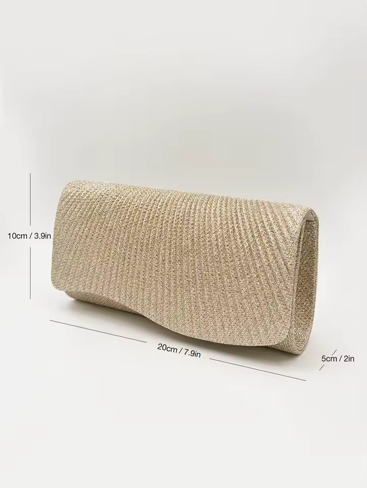 Casual Versatile Glitter Chain Envelope Clutches Evening Shoulder Bag Mssza
