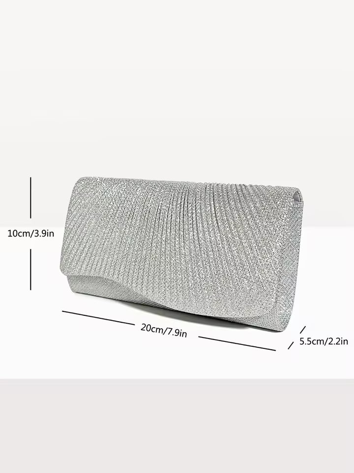 Casual Versatile Glitter Chain Envelope Clutches Evening Shoulder Bag Mssza