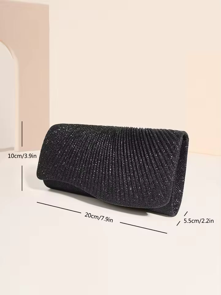 Casual Versatile Glitter Chain Envelope Clutches Evening Shoulder Bag Mssza