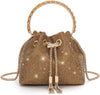 Classical Rhinestone Diomand Bucket Bling Evening Party Handbag Purse Mssza