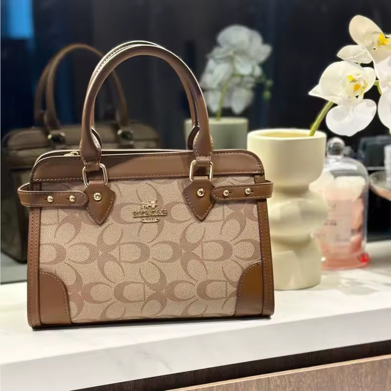 Classics Cross-Border Trade Simple Large Capacity Shoulder bag Square Pattern Handbag Mssza