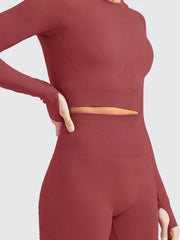 Clothing Long Sleeve Nylon Yoga Top Mssza