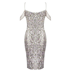 Sequin Crystal Spaghetti Strap Colorful Prom Dresses Mssaz Desses