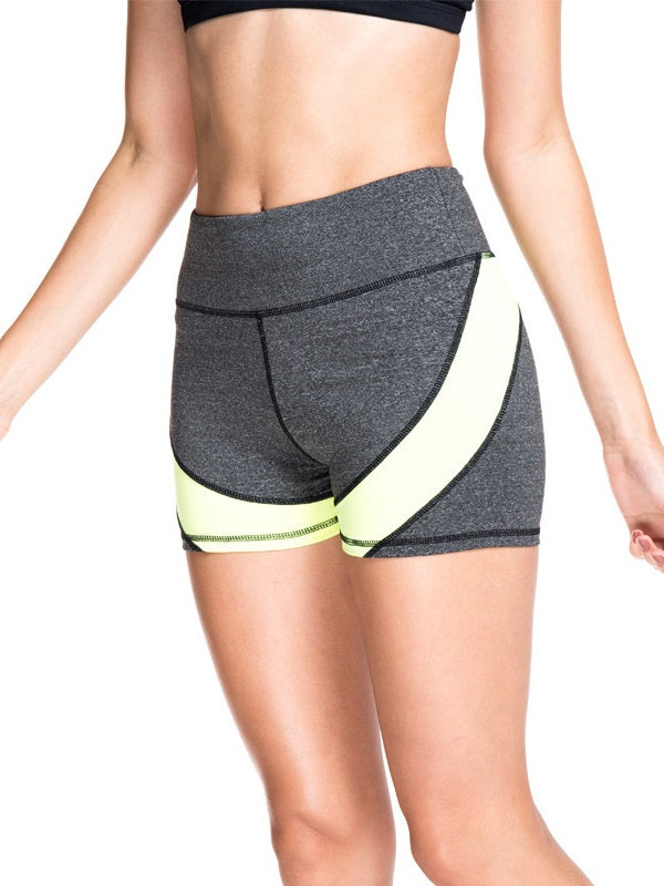 Contrast Color High Waist Short Sport Leggings Mssza
