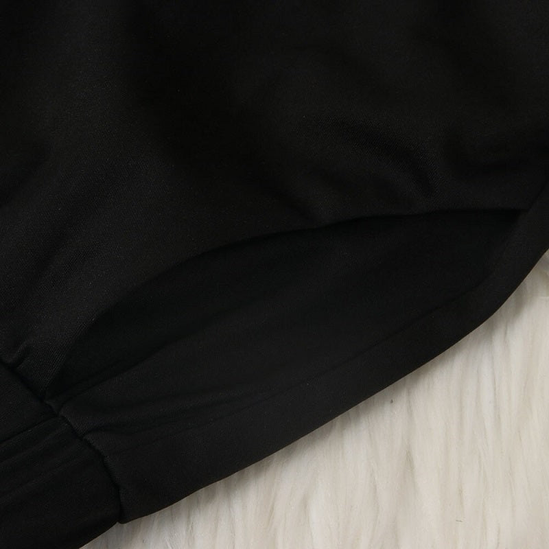Cotton Crop Top Long Pants Sport Two Piece Set Mssza