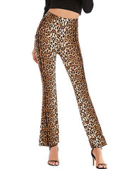 Cotton Stretch Animal Print Trousers Pants Mssza