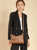 Cowhide Genuine Leather Underarm Shoulder Boston Bags Mssza