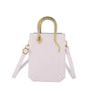 Crocodile Pattern Leather Metal Solid Square Shoulder Handbag Mssza